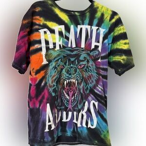 MISHKA NYC death adders rainbow tie dye shirt
